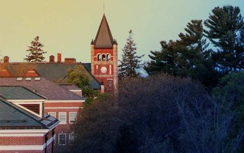 Durham UNH Campus in low light